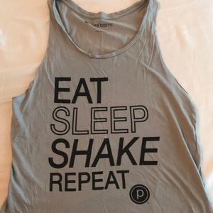Eat Sleep Shake Repeat Pure Barre tank